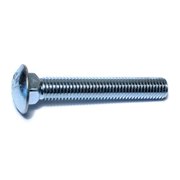 MIDWEST FASTENER 5/8"-11 x 4" Zinc Plated Grade 5 Steel Coarse Thread Carriage Bolts 25PK 07528